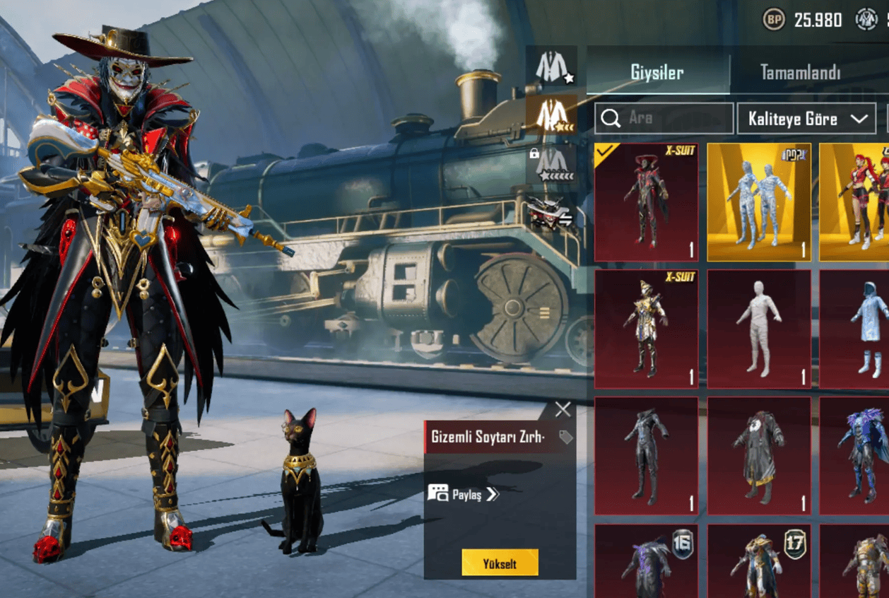 FİRAVUN 4SVX-SUIT SOYTARI 3SV SPOR ARABALAR PUBG MOBİLE HESABI