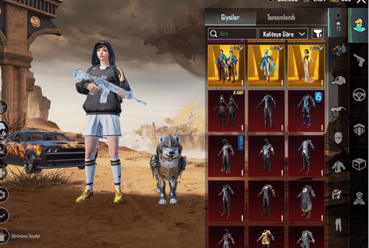 YAYINCI HESABI 105 DESTANSI 6 NİHAİ ALTIN FİRAVUN ANUKHRA ZIRH 3SV PUBG MOBİLE HESABIYAYINCI